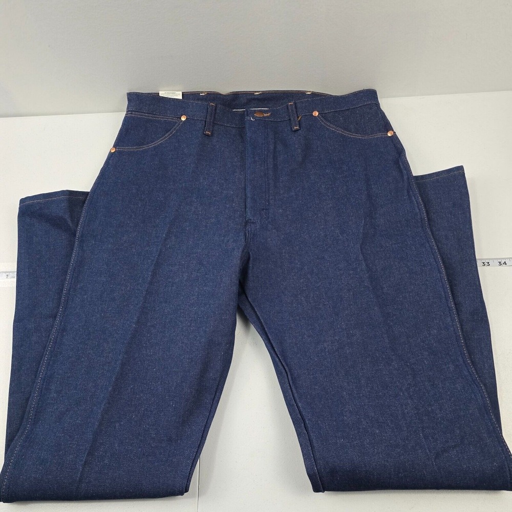 Wrangler 13MWZ Cowboy Cut Original Fit Jeans Blue 40x36 Heavyweight Denim 4272